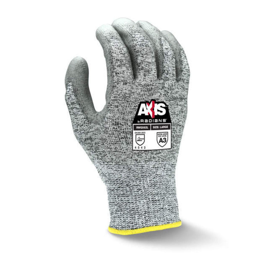 Radians RWG562 AXIS Cut Protection Level A3 PU Coated Glove