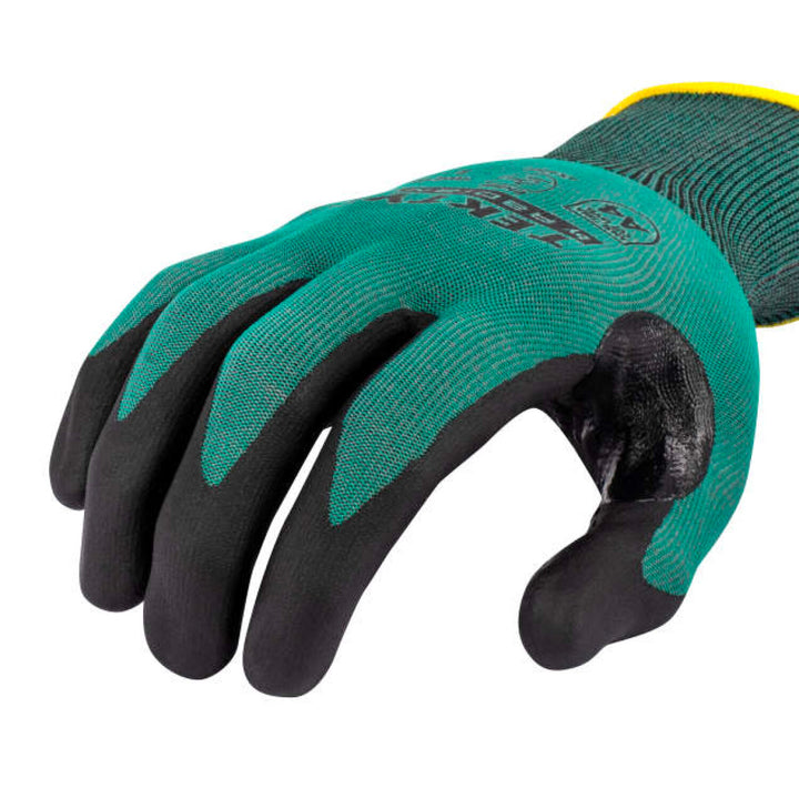 Radians RWG738 TEKTYE A4 Dark Green Nitrile Dip Cut Protective Work Glove