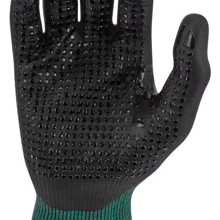 Radians RWG738 TEKTYE A4 Dark Green Nitrile Dip Cut Protective Work Glove
