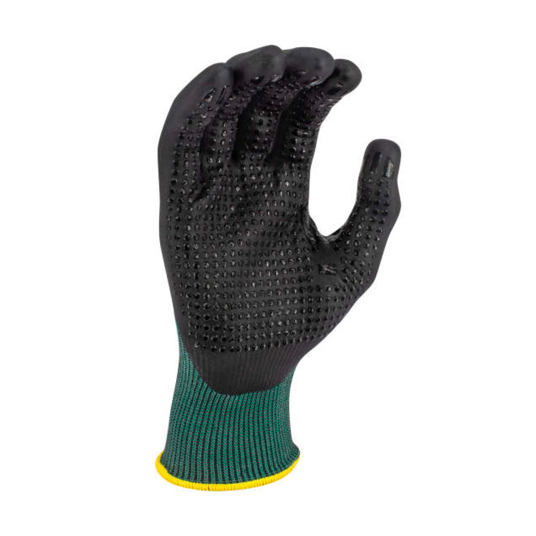 Radians RWG738 TEKTYE A4 Dark Green Nitrile Dip Cut Protective Work Glove