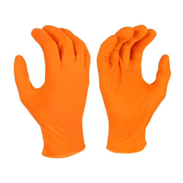 Radians RWG9608 8 Mil Nitrile Diamond Grip Disposable Industrial Grade Glove