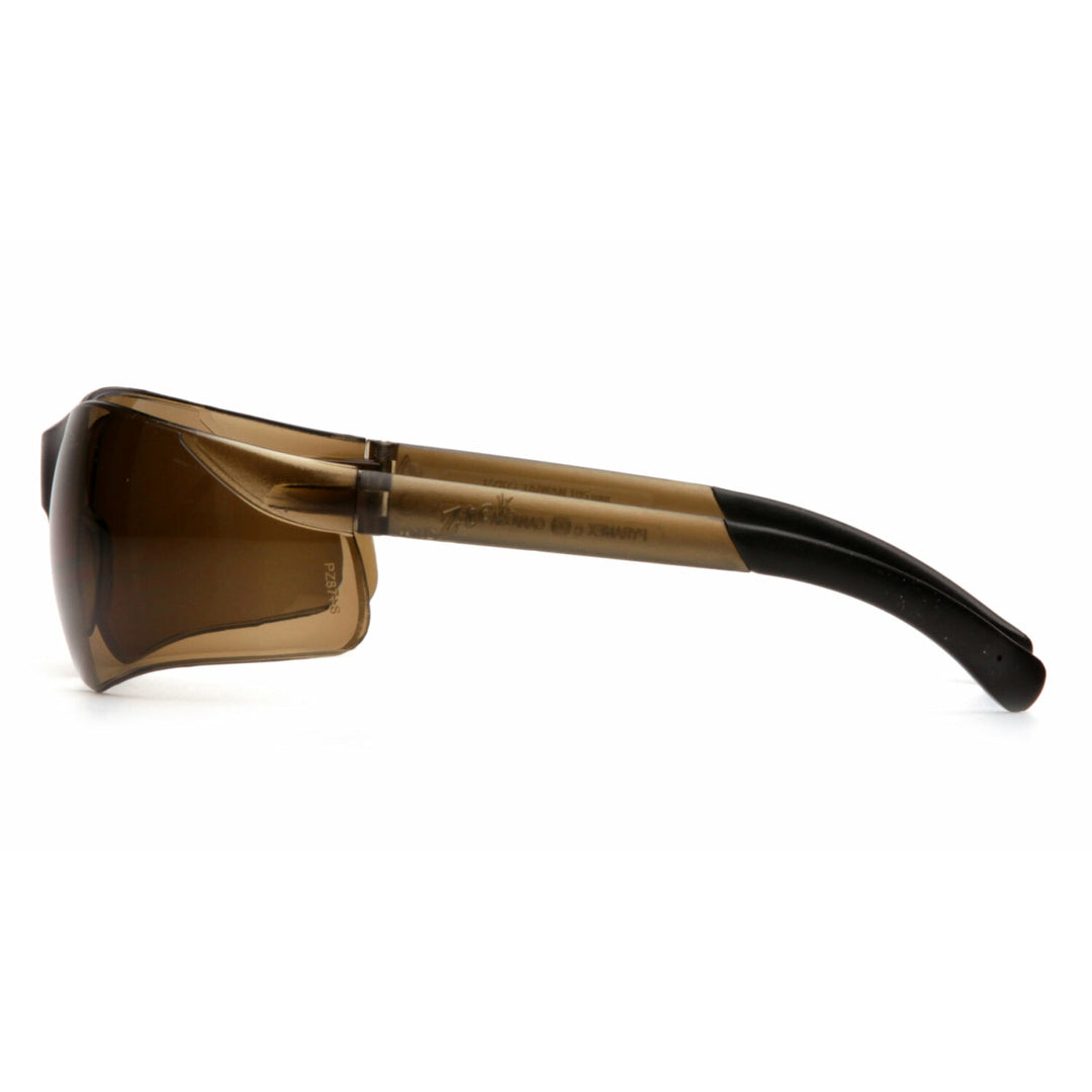 Pyramex S2515S Ztek - Coffee Lens with Coffee Temples