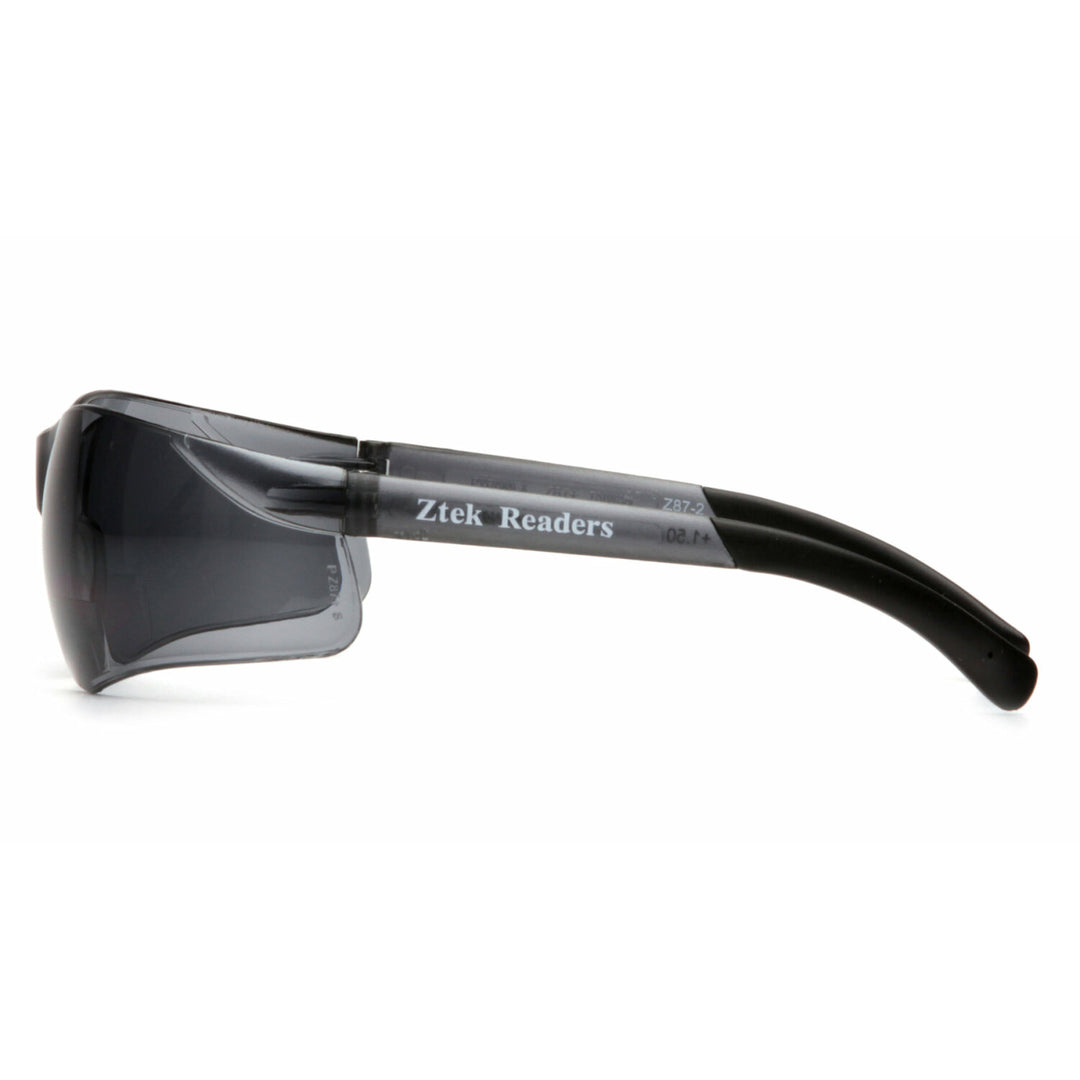 Pyramex S2520R15 Ztek Readers - Gray +1.5 Reader Lens with Gray Temples