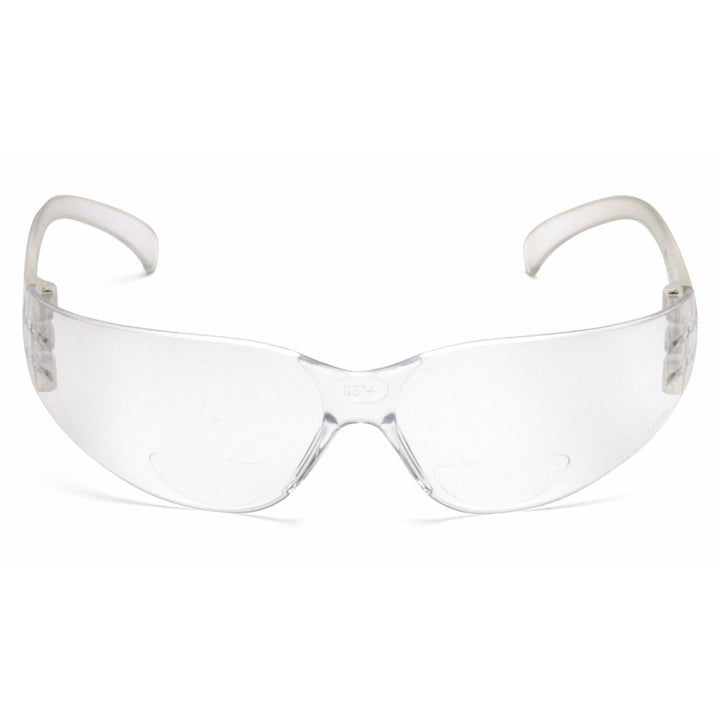 Pyramex S4110R25 Intruder Clear +2.5 Reader Lens with Clear Temples