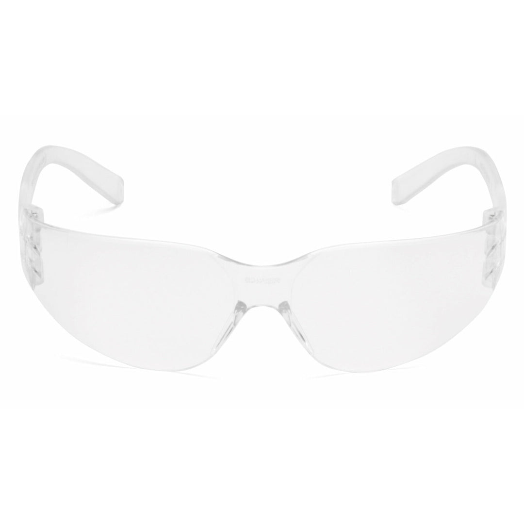 Pyramex S4110SUC Intruder Uncoated Clear Lens with Clear Temples