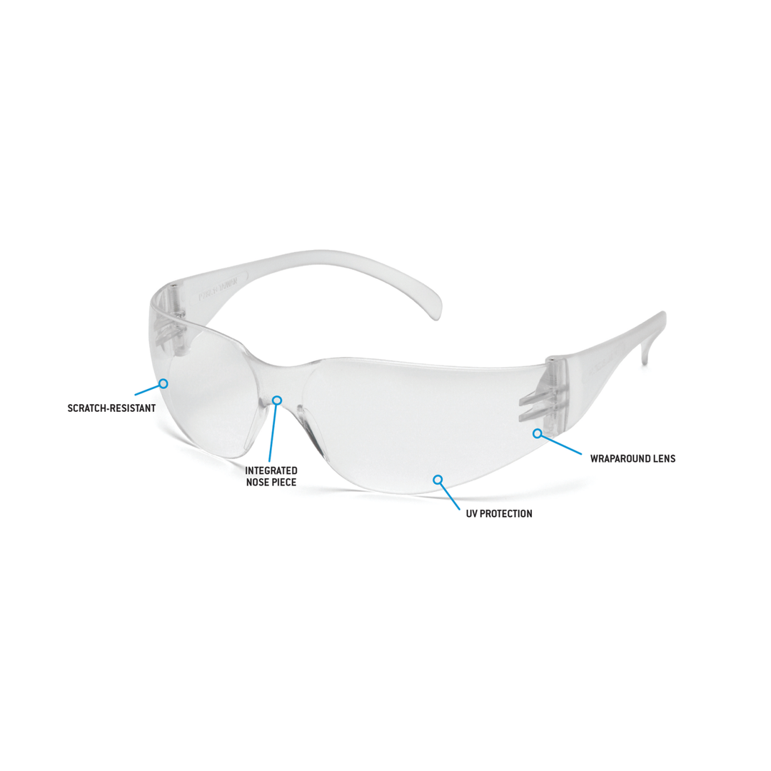Pyramex S4110S Intruder - Clear Frame/Clear-Hardcoated Lens