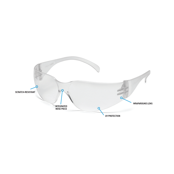 Pyramex S4110S Intruder - Clear Frame/Clear-Hardcoated Lens