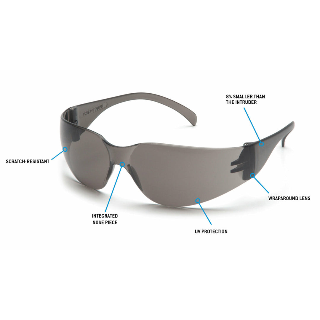 Pyramex S4120SN Gray-Hardcoated Lens and Gray Temples