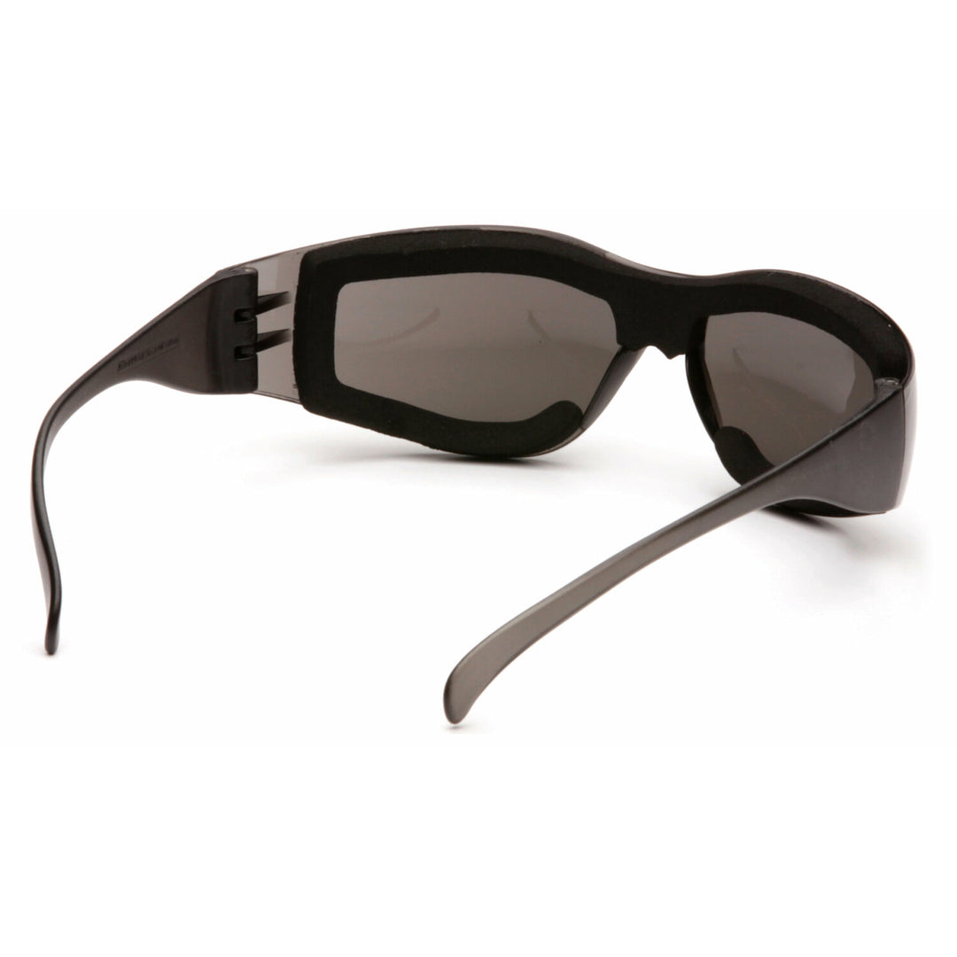Pyramex S4120STFP Intruder Gray Frame w/Full Foam Padding/Gray-Hardcoated AF Lens