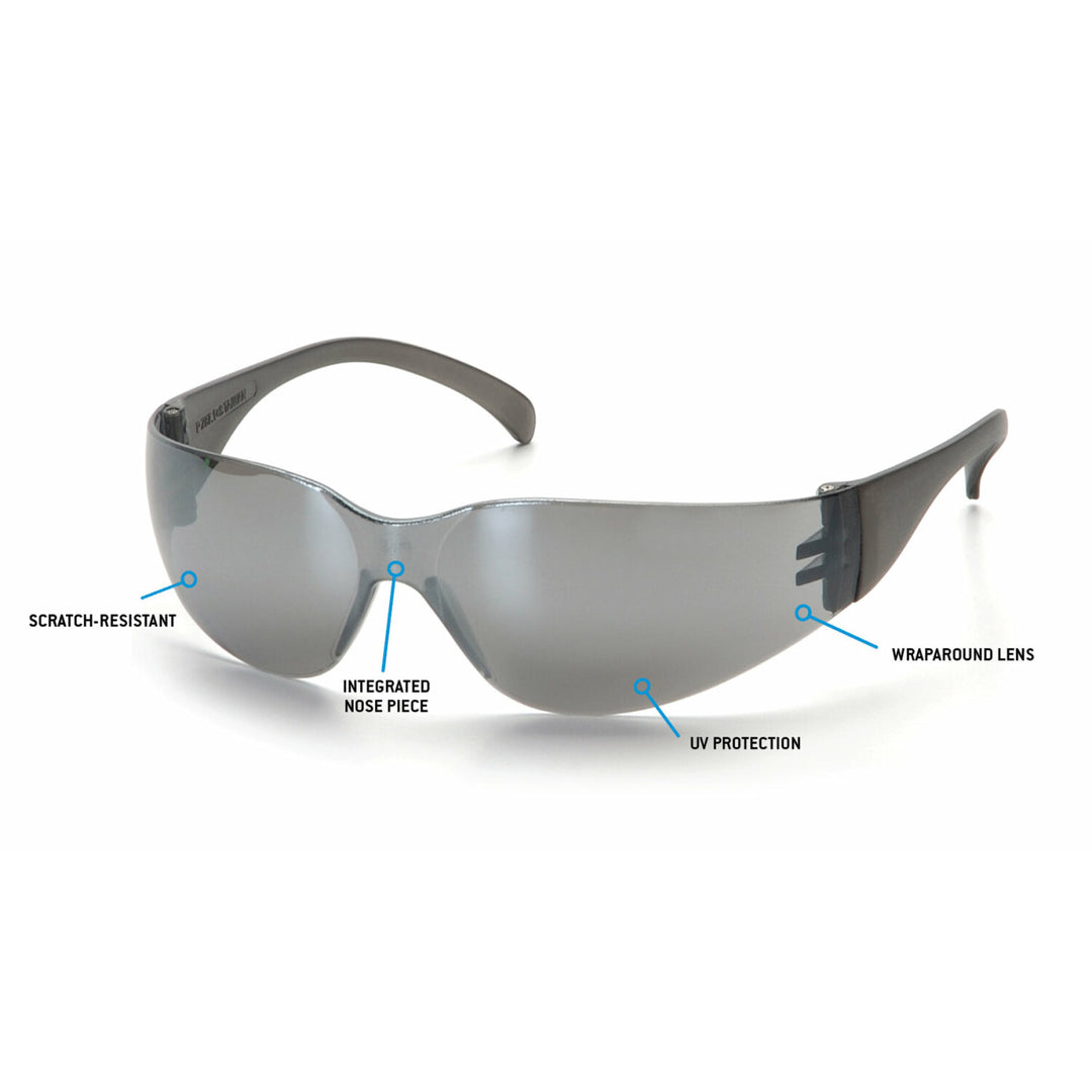 Pyramex S4170S Intruder - Silver Mirror Frame/Silver Mirror-Hardcoated Lens