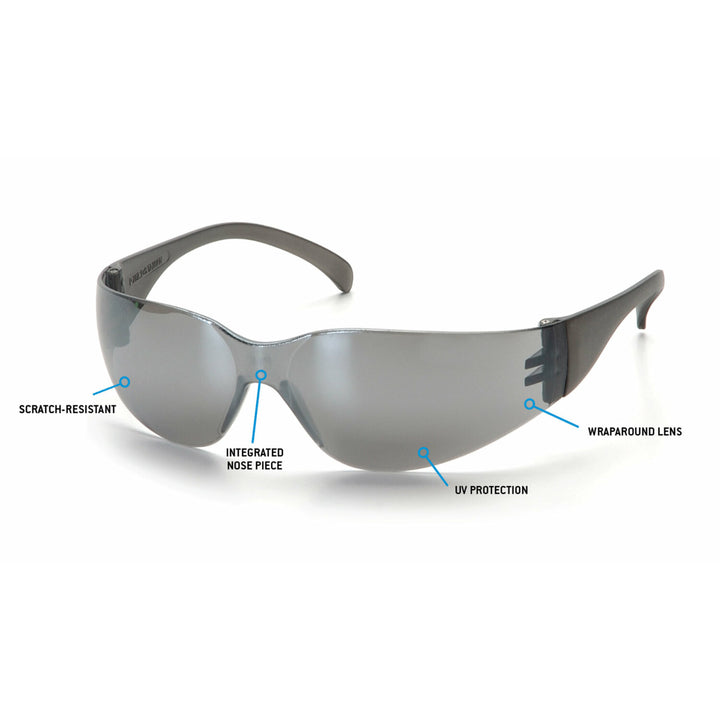 Pyramex S4170S Intruder - Silver Mirror Frame/Silver Mirror-Hardcoated Lens