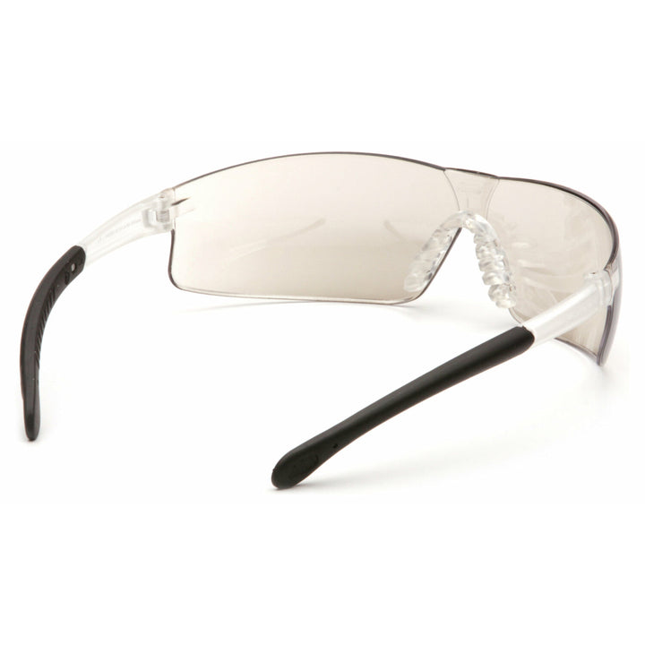 Pyramex S7280ST Indoor/Outdoor Mirror Anti-Fog Lens with Clear Temples