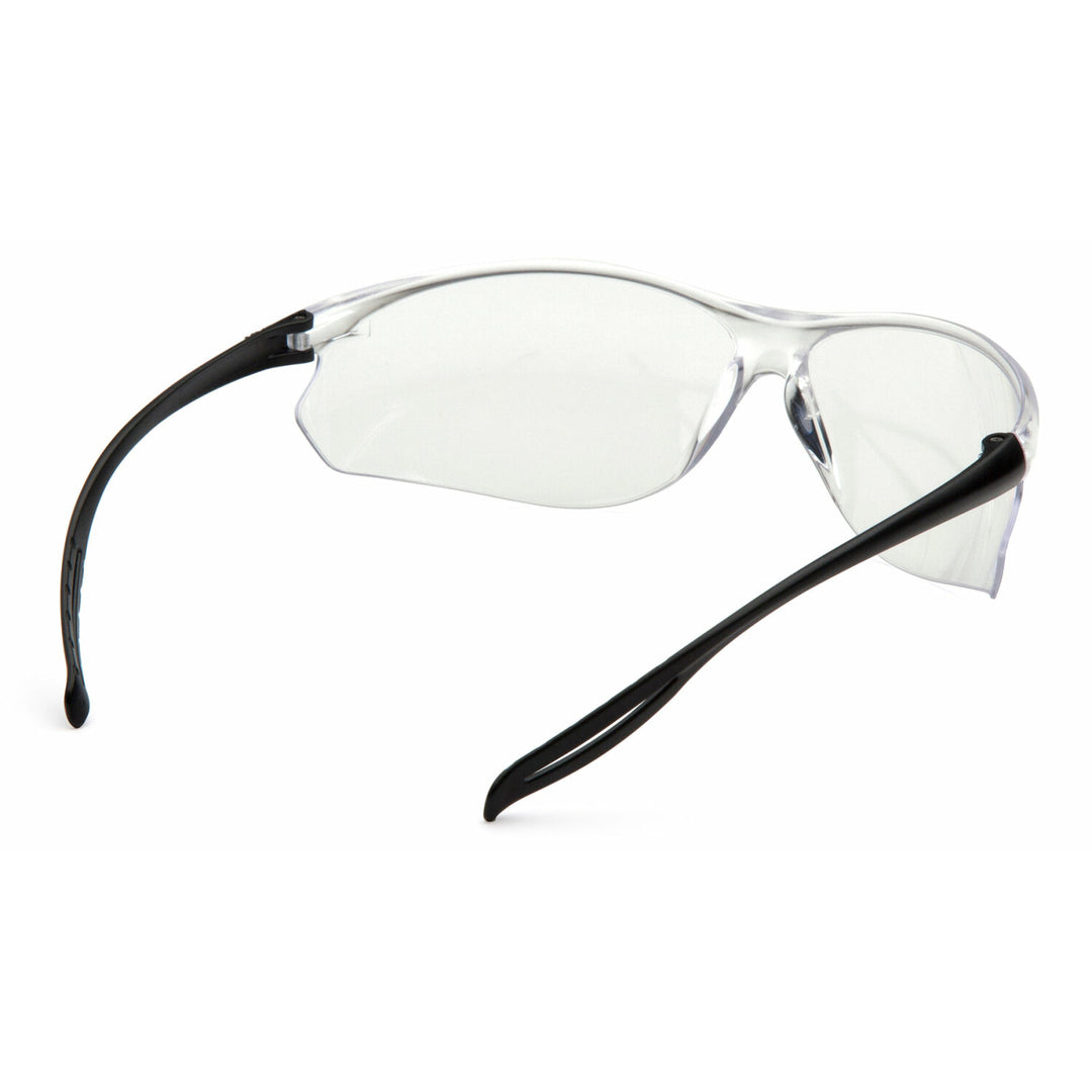 Pyramex S9710ST Clear H2X Anti-Fog Lens with Black Temples
