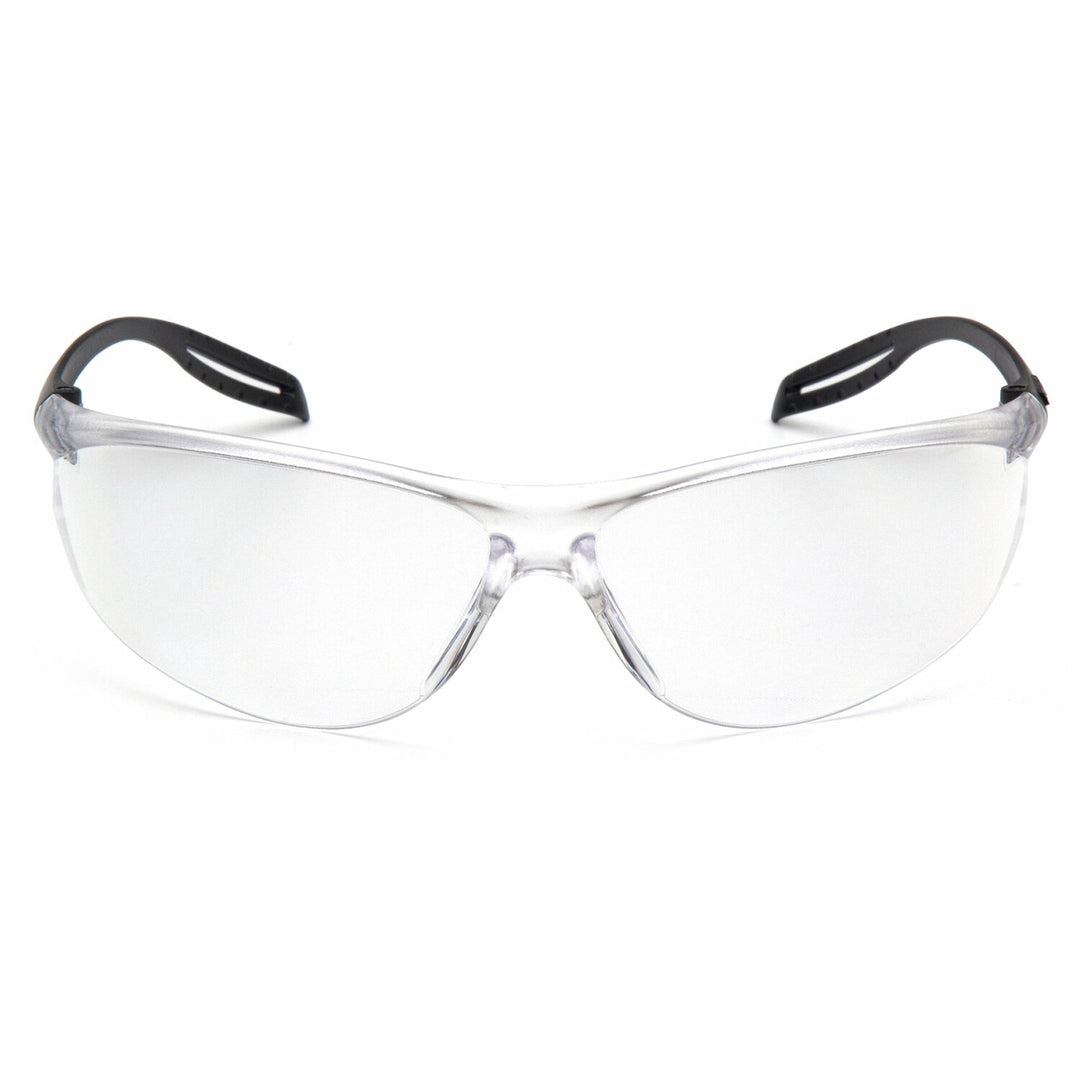 Pyramex S9710S Neshoba Clear Lens with Black Temples