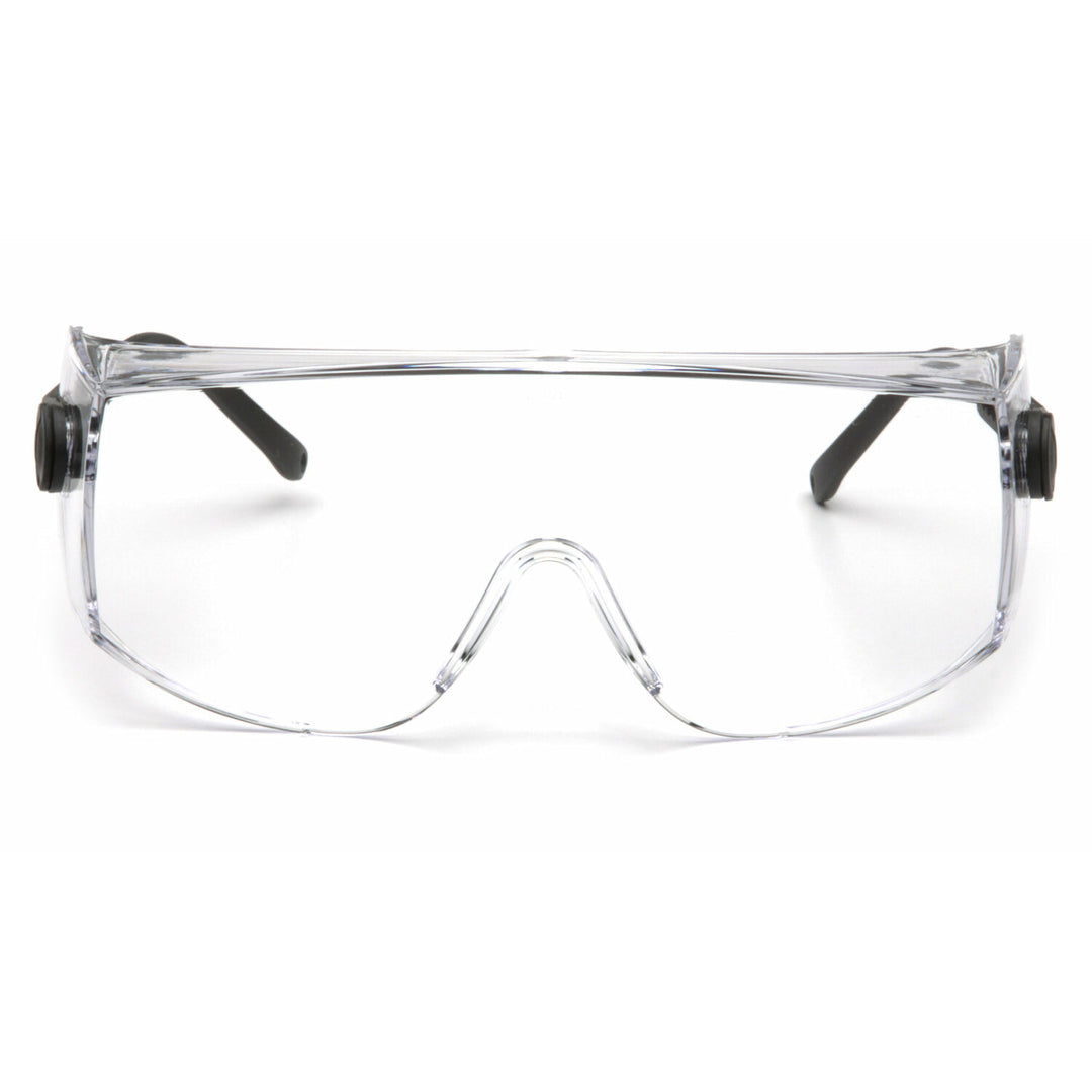 Pyramex SB1010SJ Pyramex Safety - Defiant - Black Temples/Clear Lens-Over Prescription - Jumbo