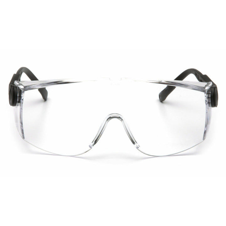 Pyramex SB1010S Defiant Jumbo Size Clear Lens with Black Temples