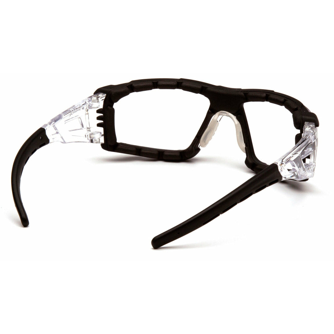 Pyramex SB10210STMFP Pyramex Safety - Fyxate - Black frameClear H2MAX Anti-Fog with Foam Padding