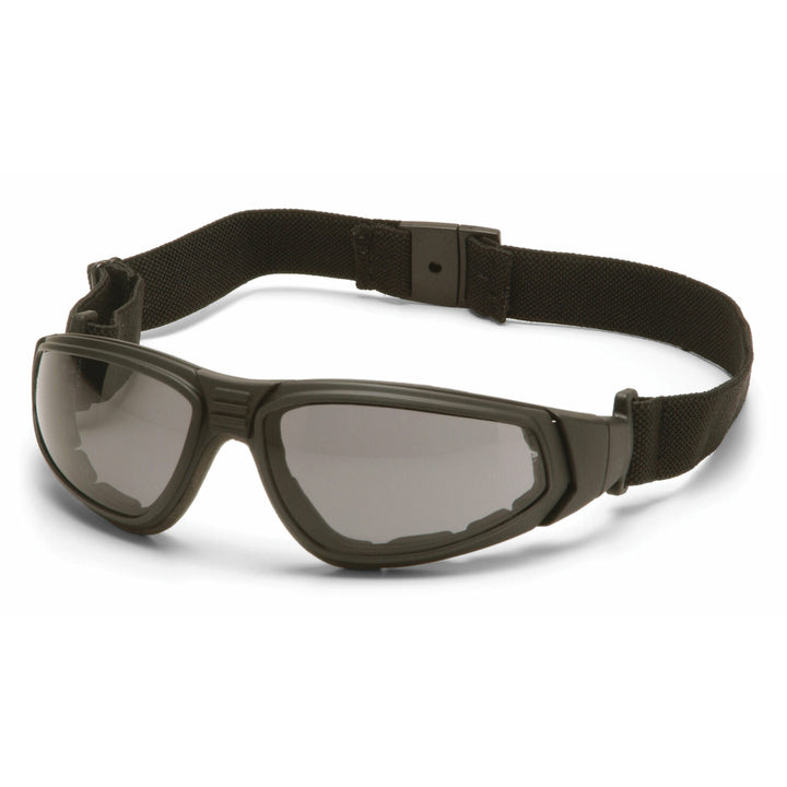 Pyramex GB4020ST XSG - Gray H2X Anti-Fog Lens with Black Strap/Temples