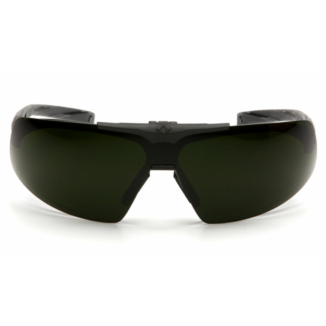 Pyramex SB4950STP Onix Plus -  Clear Anti-Fog Lens / 5.0 IR Filter Flip Lens with Black Frame