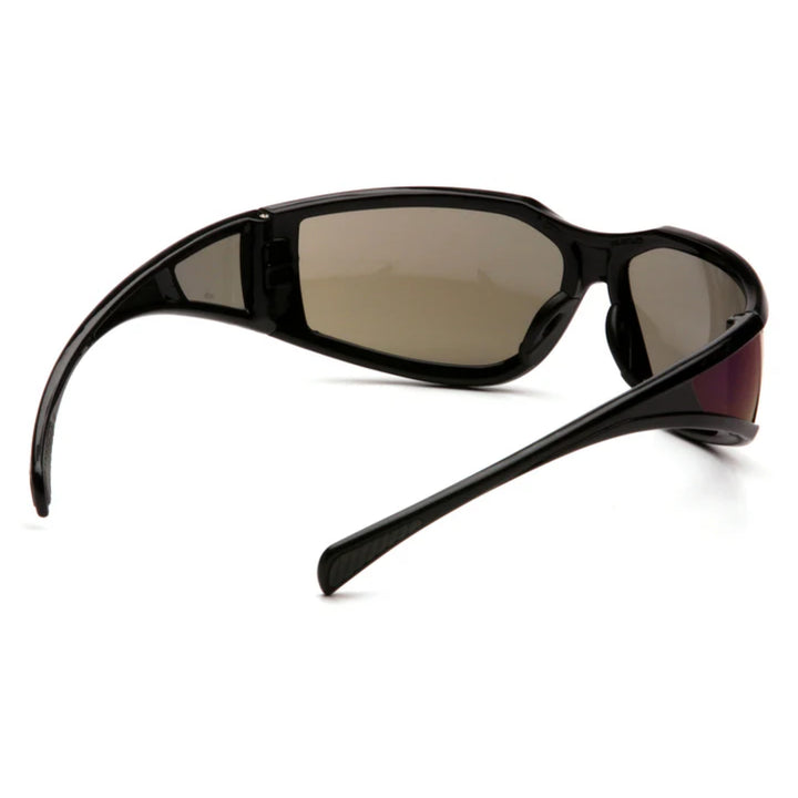 Pyramex SB5175DT Pyramex Safety - Exeter - Glossy Black Frame/Blue Mirror Anti-Fog Lens