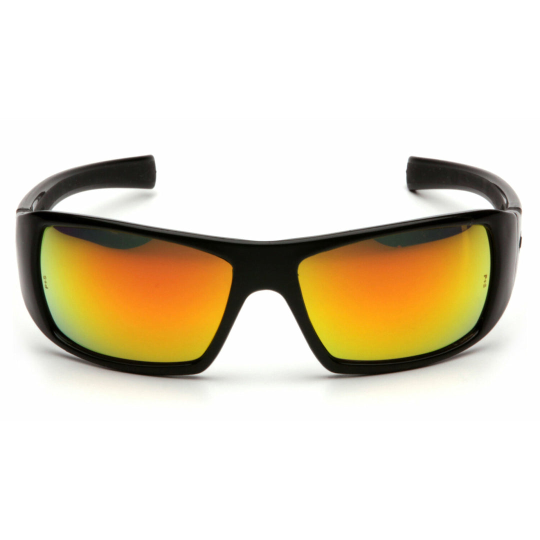 Pyramex SB5645D Ice Orange Mirror Lens with Black Frame