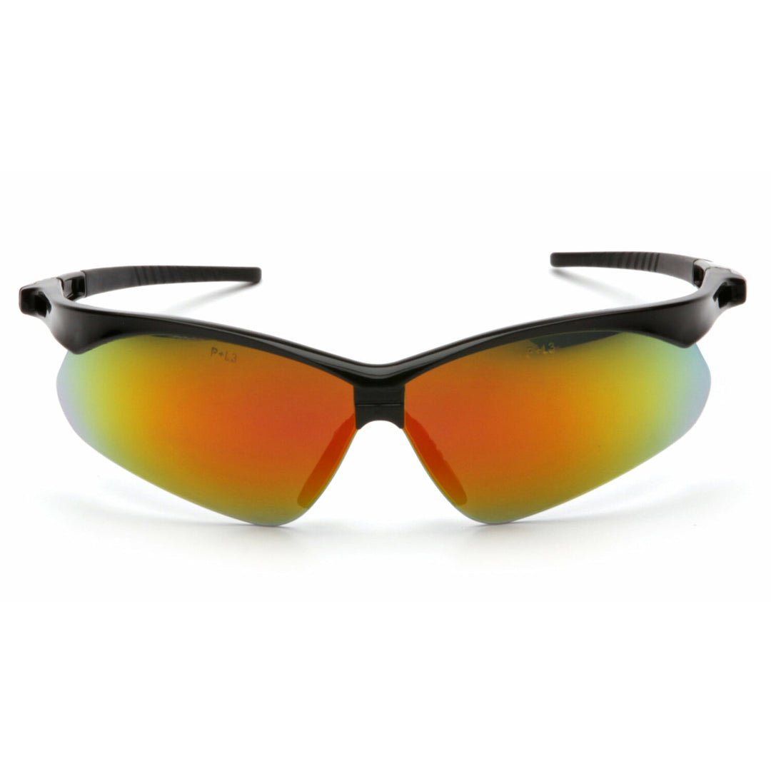 Pyramex SB6345SP Pyramex Safety - PMXTREME - Black Frame/Ice Orange Mirror Lens with Black Cord