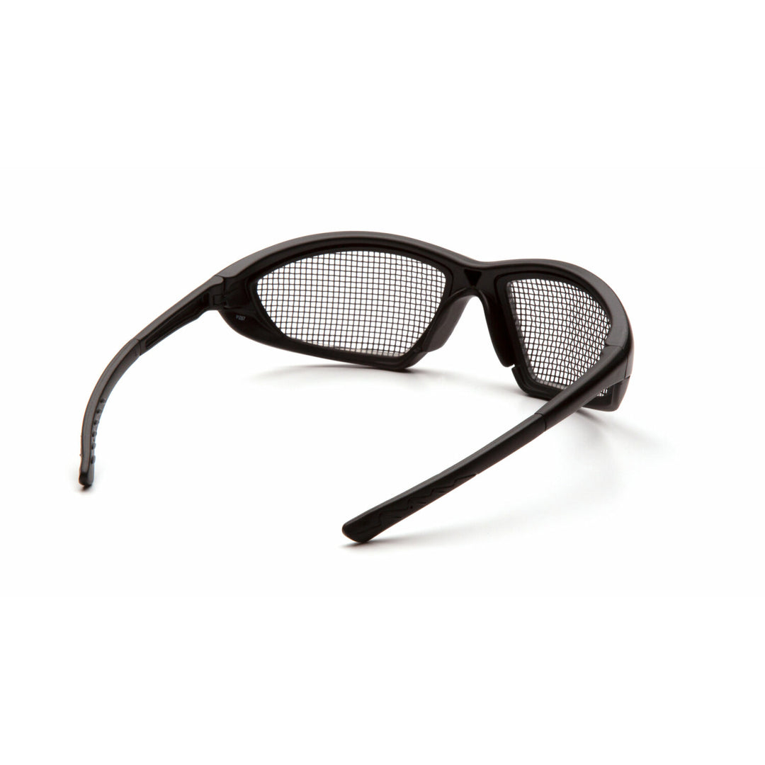 Pyramex SB74WMD Trifecta Black Wire Mesh Lens with Black Frame