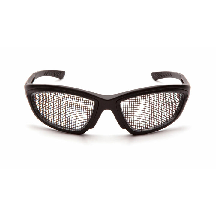 Pyramex SB74WMD Trifecta Black Wire Mesh Lens with Black Frame