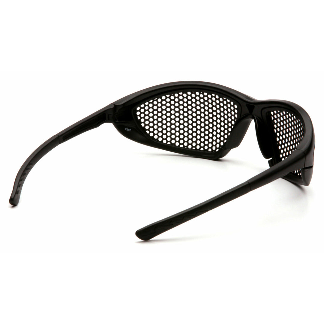 Pyramex SB76WMD Trifecta Punched Steel Lens With Black Frame