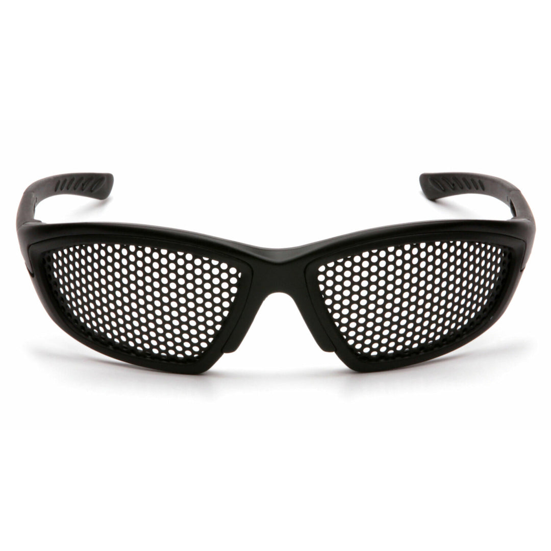 Pyramex SB76WMD Trifecta Punched Steel Lens With Black Frame