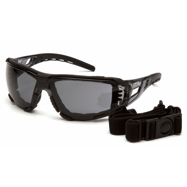 Pyramex SB10220STMFP Pyramex Safety - Fyxate - Black frameGray H2MAX Anti-Fog with Foam Padding