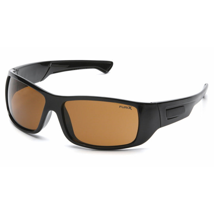 Pyramex SB8515DT Coffee Anti-Fog Lens with Black Frame