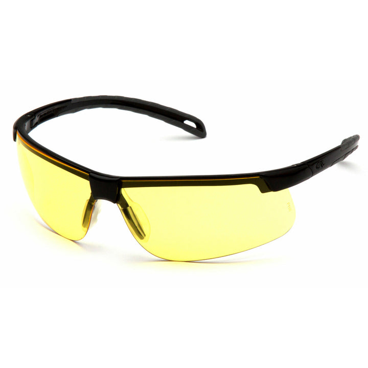 Pyramex SB8630D Ever-Lite Amber Lens with Black Frame