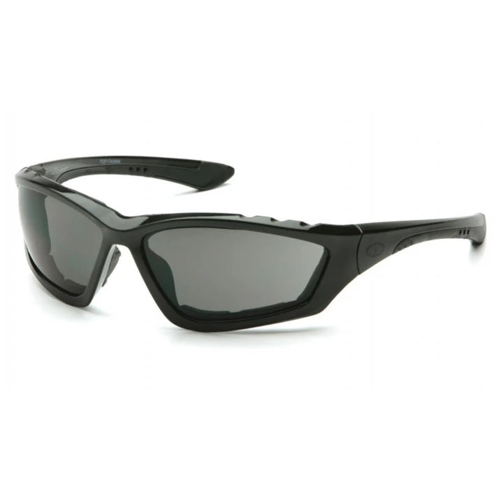 Pyramex SB8720DTP Gray Anti-Fog Lens with Padded Black Frame