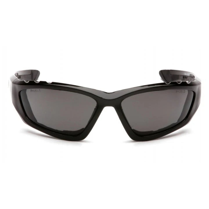 Pyramex SB8720DTP Gray Anti-Fog Lens with Padded Black Frame