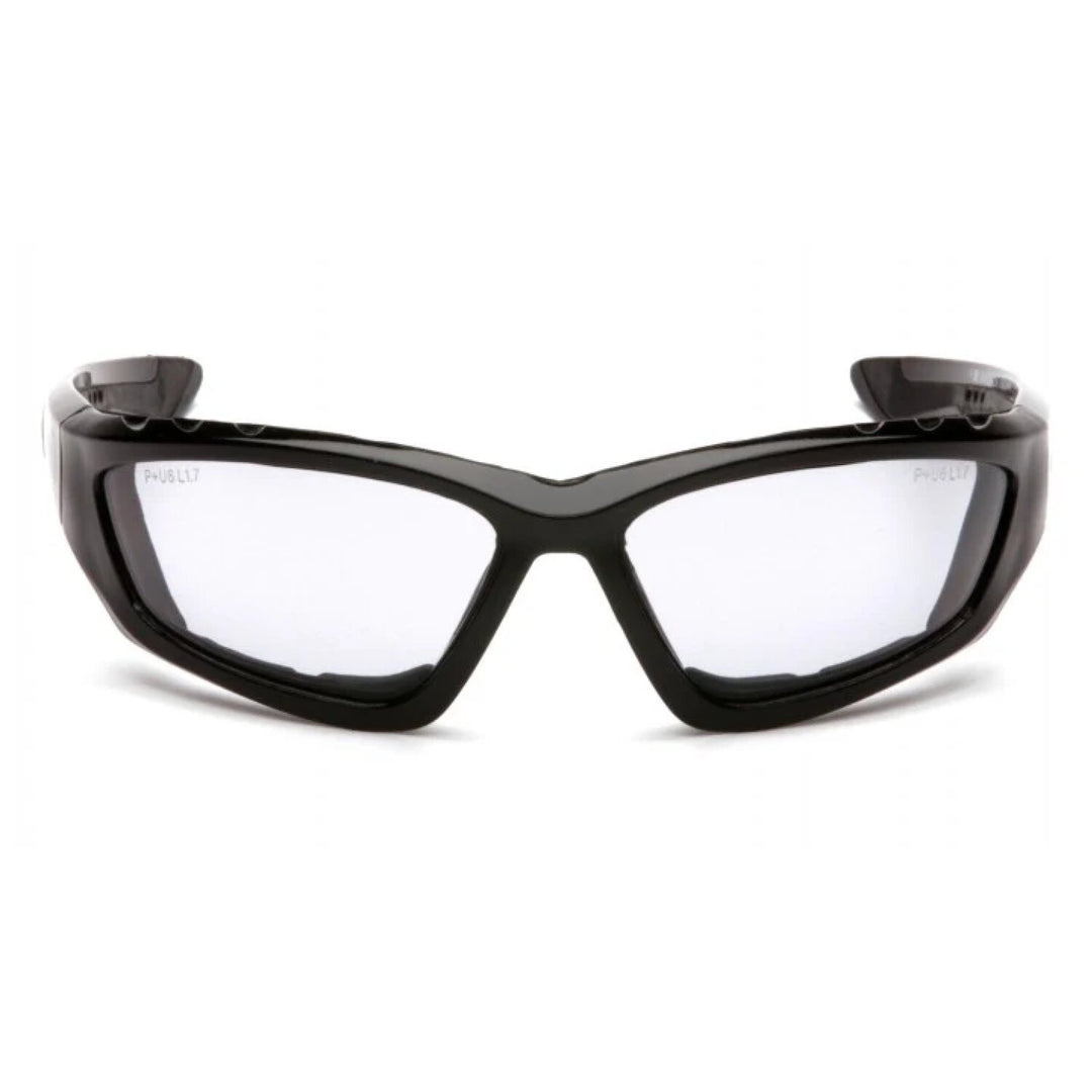 Pyramex SB8725DTP Light Gray Anti-Fog Lens with Padded Black Frame
