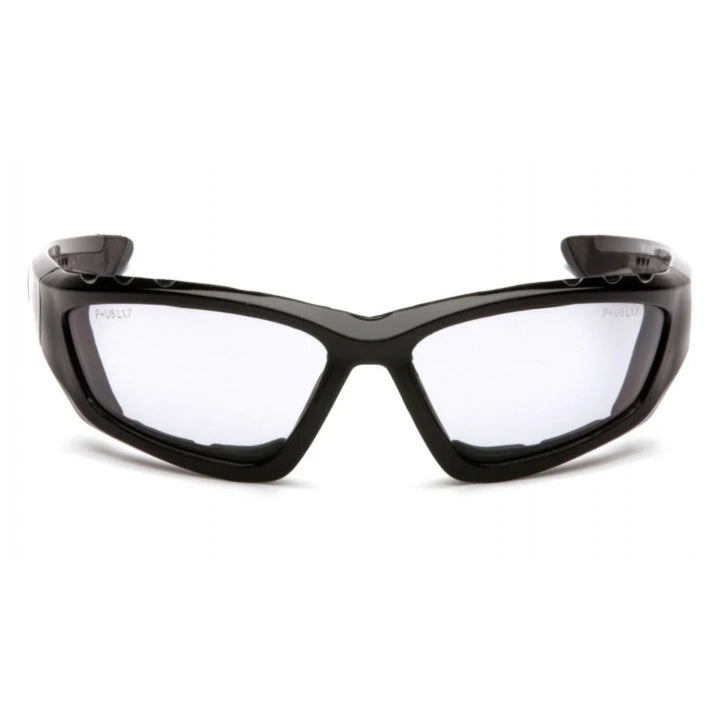 Pyramex SB8725DTP Light Gray Anti-Fog Lens with Padded Black Frame