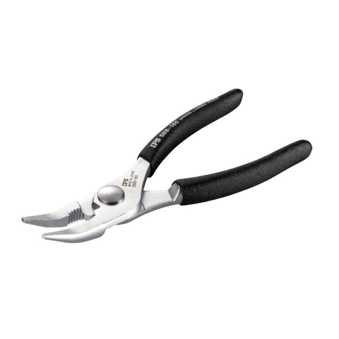 IPS SBB-165 Spring-loaded tapered bent-nose pliers, 165mm