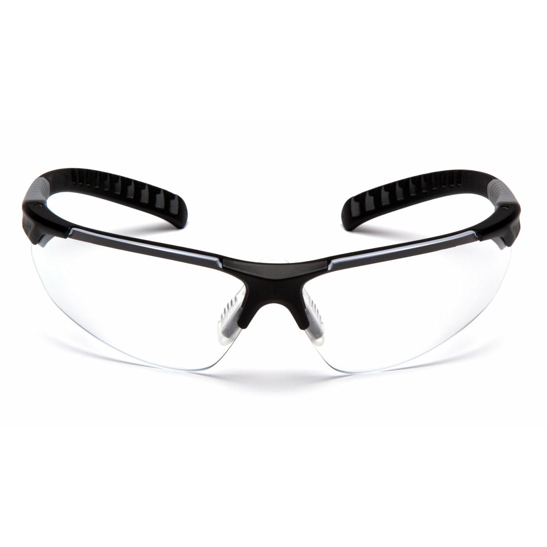 Pyramex SBG10110DTM Sitecore - Clear H2MAX Anti-Fog Lens with Black and Gray Temples