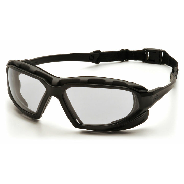 Pyramex SBG5010DT Highlander Plus Clear H2X Anti-Fog Lens with Black/Gray Frame
