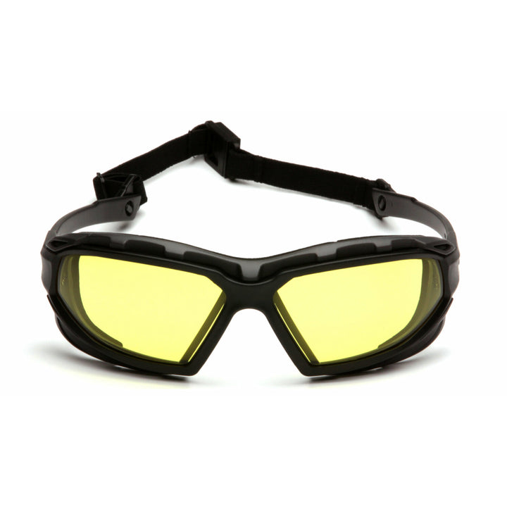 Pyramex SBG5030DT Amber H2X Anti-Fog Lens with Black/Gray Frame