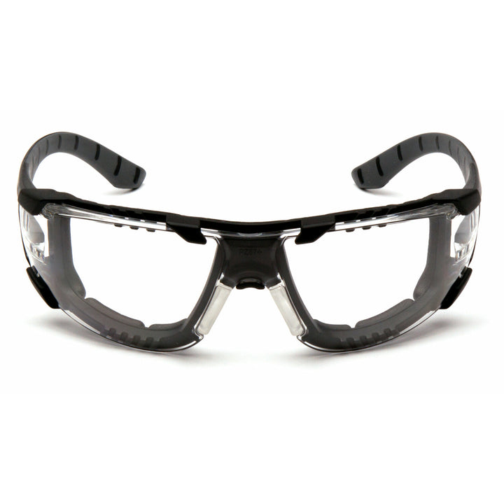 Pyramex SBG9610STMFP  Endeavor Plus - Black-Gray Foam Padded Frame/Clear H2MAX Anti-Fog Lens