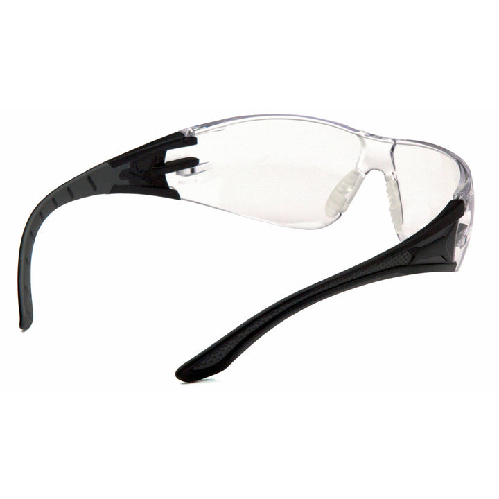 Pyramex SBG9610S Endeavor Plus Clear Lens with Black and Gray Temples