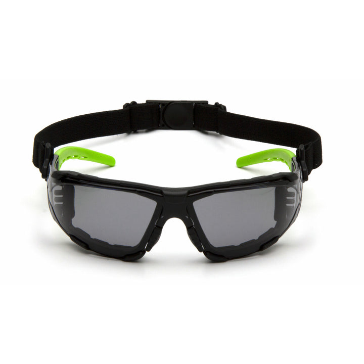 Pyramex SBL10220STMFP Gray H2MAX Anti-Fog Lens with Lime Temples