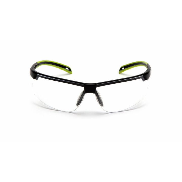 Pyramex SBL8610DTM Ever-lite- Clear H2MAX Anti-Fog Lens with Black/Lime Frame
