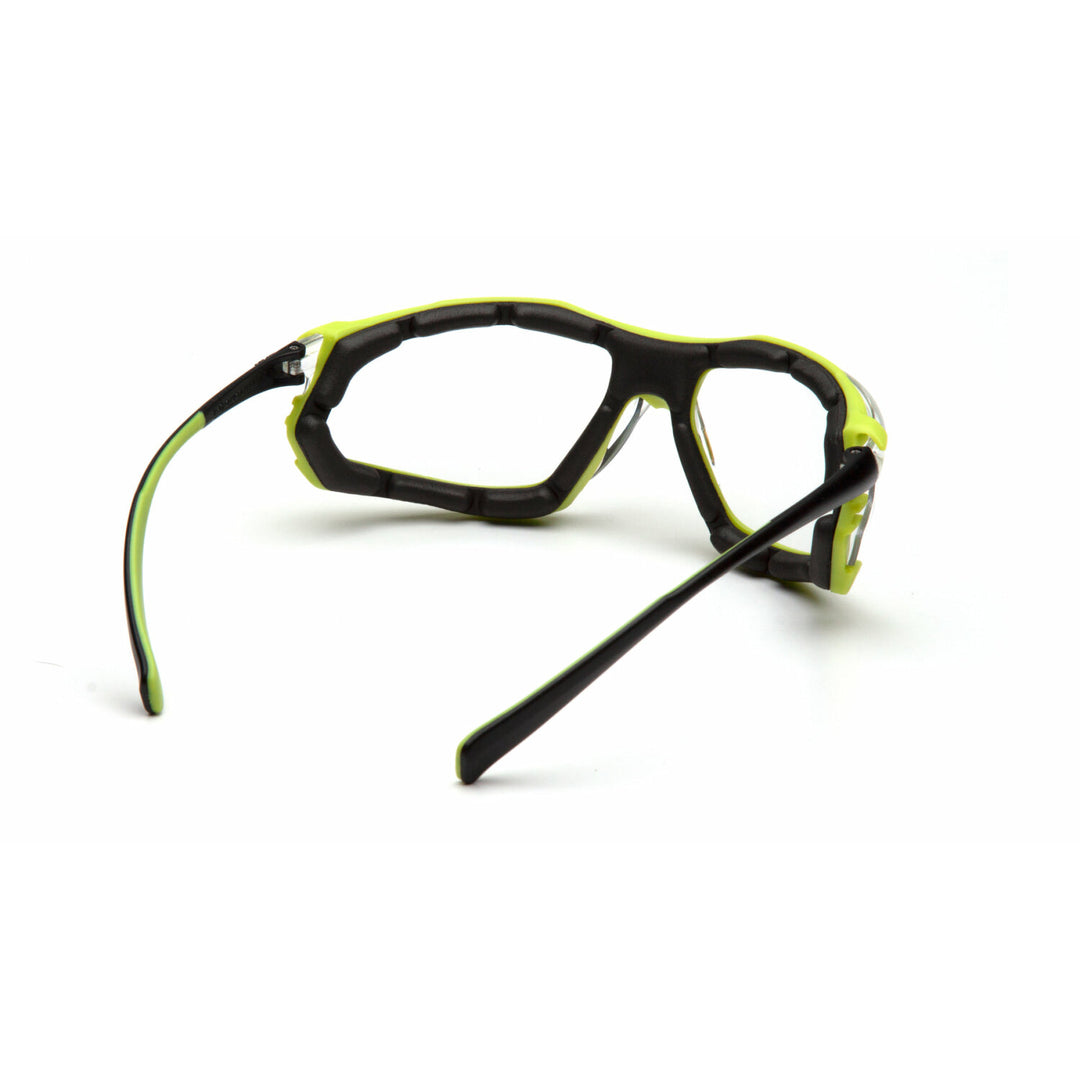 Pyramex SBL9310STM Proximity Clear H2MAX Anti-Fog Lens with Black/Lime Frame