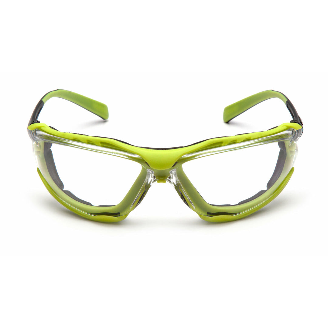 Pyramex SBL9310STM Proximity Clear H2MAX Anti-Fog Lens with Black/Lime Frame
