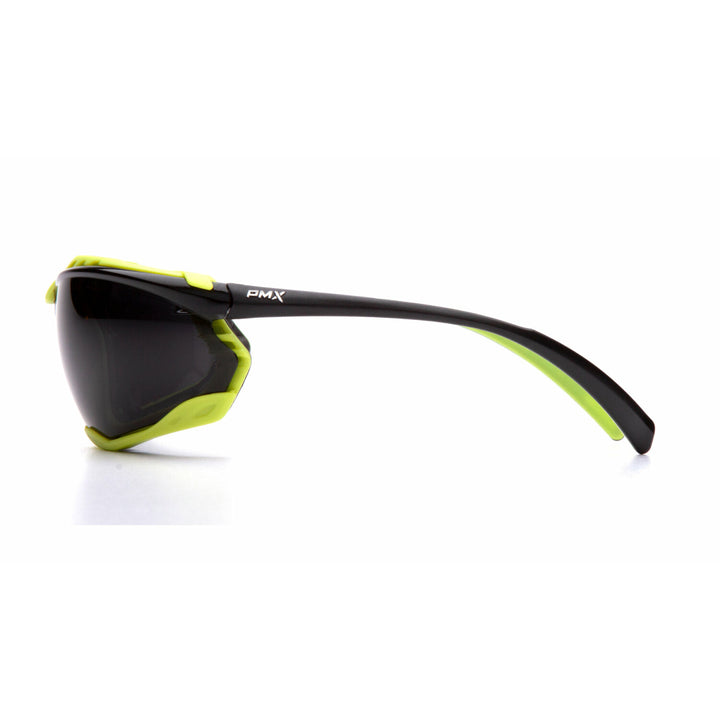 Pyramex SBL9323STM Proximity- Black Lime Frame Dark Gray H2MAX