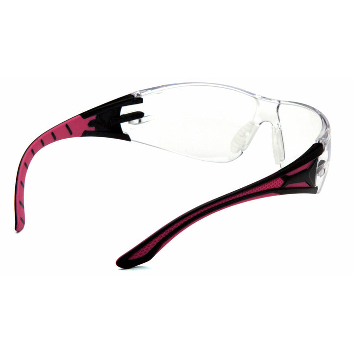 Pyramex SBP9610S Clear Lens with Black and Pink Temples