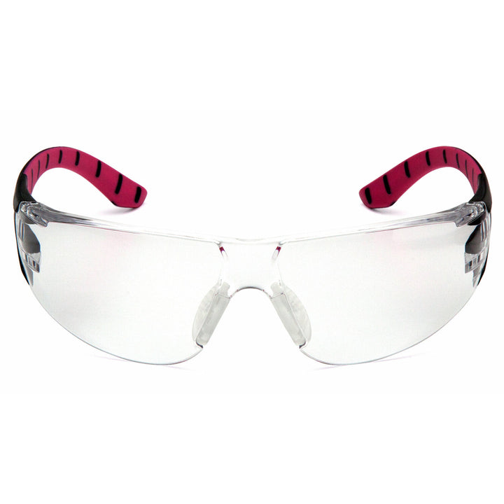 Pyramex SBP9610S Clear Lens with Black and Pink Temples